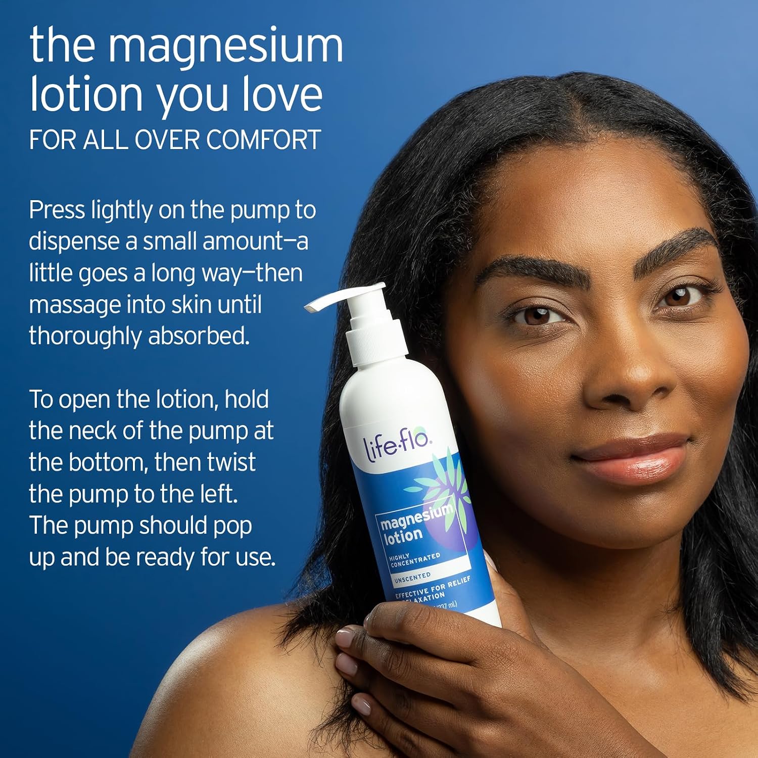 LIFE-FLO Unscented Magnesium Lotion - Highly Concentrated Magnesium Lotion for Kids and Adults - Soothes Overworked Muscles, Joints When Massaged into the Skin - Hypoallergenic, 60-Day Guarantee - 8oz - PrimeBioHealth - canada supplements