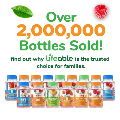 Lifeable Sugar Free Multivitamin Gummies | with Iron Vitamin A, C, D, E, Niacin, B6, Folate, B12, Biotin, Pantothenic Acid, Zinc | - PrimeBioHealth - canada supplements