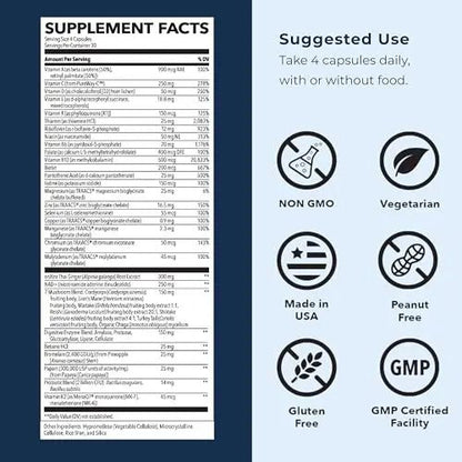 LifeSeasons Men's Multivitamin – High Potency with 21 Vitamins & Minerals, PureWay-C®, NAD+, Active B-Vitamins, TRAACS® Chelates - PrimeBioHealth - canada supplements