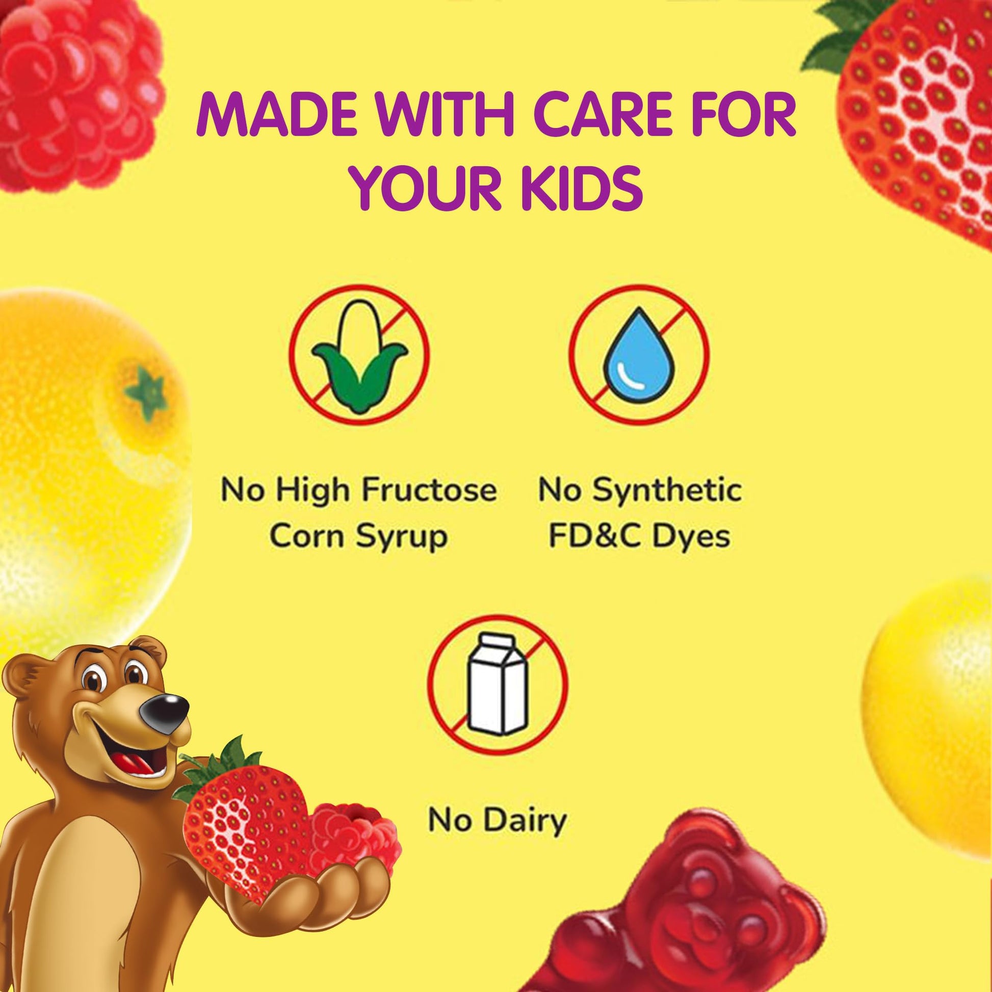 L’il Critters Fiber Daily Gummy Supplement for Kids, for Digestive Support, Berry and Lemon Flavors, 90 Gummies - PrimeBioHealth - canada supplements