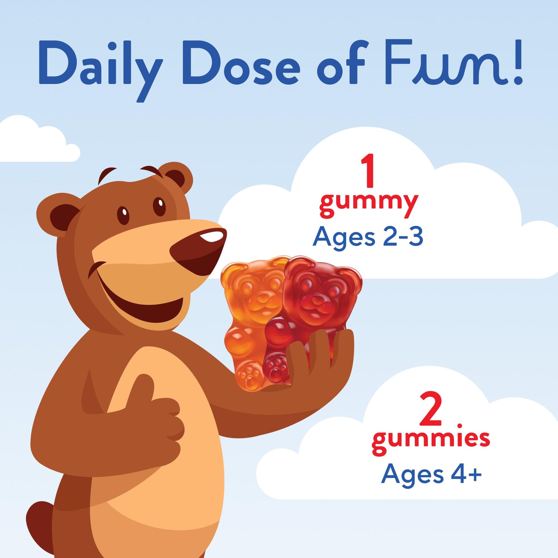 L'il Critters Gummy Vites Daily Kids Multivitamins Assorted Fruit Flavors for Ages 2+ Toddlers & Kids, Gummy Vitamin with Vitamin C and D - PrimeBioHealth - canada supplements