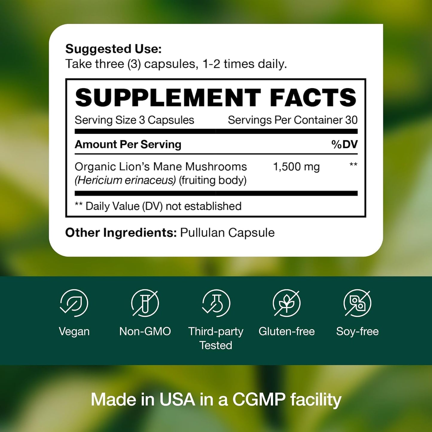 Lions Mane Mushroom Capsules Strongest 1500mg at Special Launch Price - Organic Powder Vegan Friendly Supplement - Brain, Nerve & Immune System Function Benefits - Powerful Superfood - Non GMO - PrimeBioHealth - canada supplements