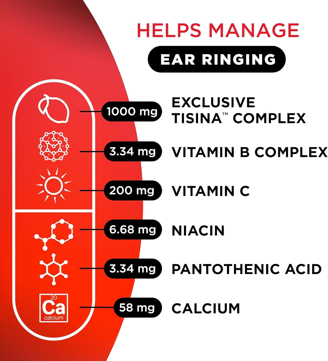 Lipo-Flavonoid Ear Ringing - Doctor-Recommended for Ringing Ears - Clinically Proven Lemon Bioflavonoid Complex with Vitamins C, B1, B2, B6, B12 - PrimeBioHealth - canada supplements