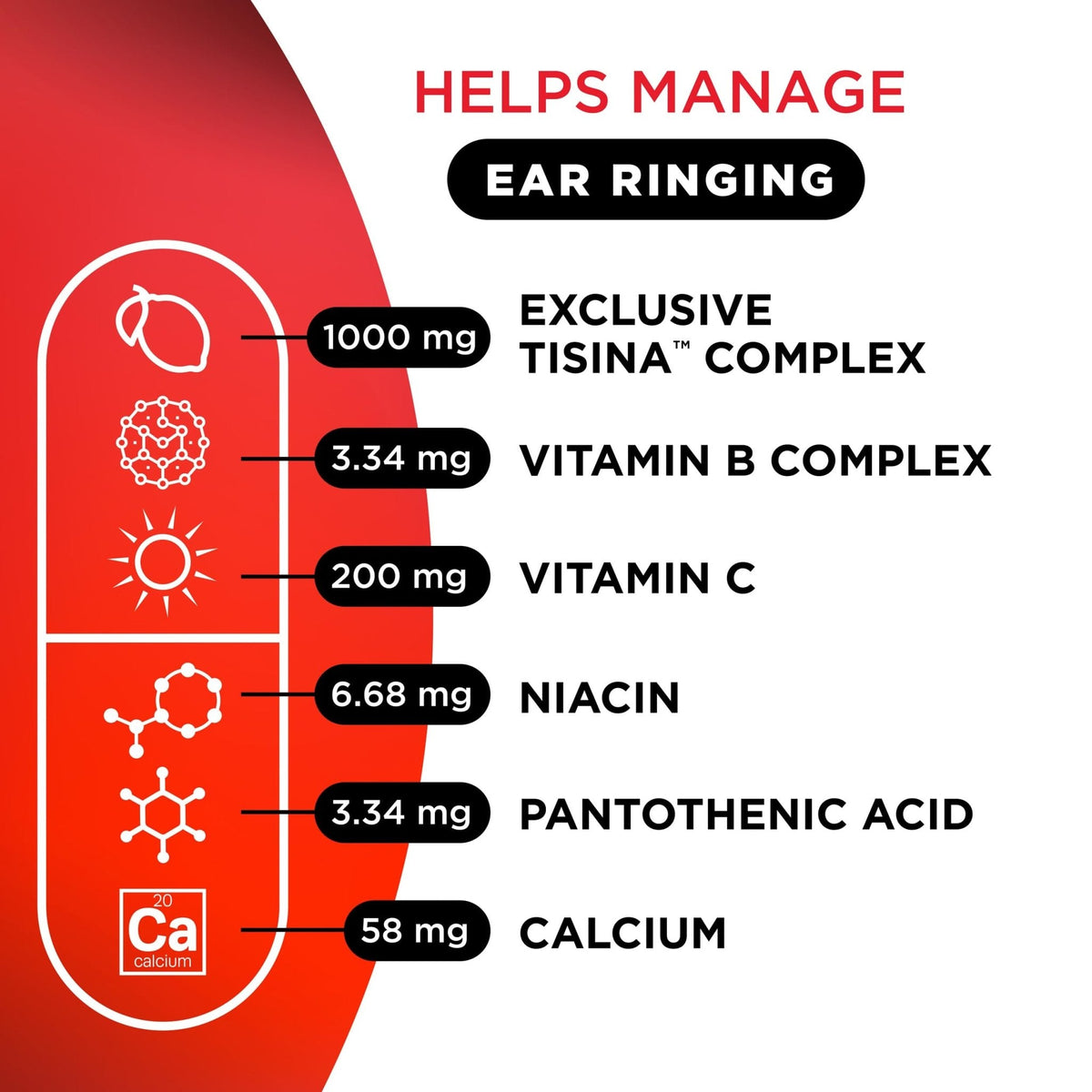 Lipo Flavonoid Ear Ringing - Doctor-Recommended for Ringing Ears – Clinically Proven Lemon Bioflavonoid Complex with Vitamins C, B1, B2, B6, B12, - PrimeBioHealth - canada supplements