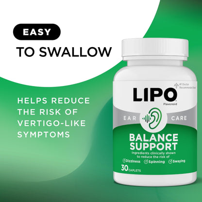 Lipo-Flavonoid for Vertigo & Dizziness Relief, Clinically Tested Formula with Ginkgo Biloba, Vitamin D, & Vitamin B Complex - PrimeBioHealth - canada supplements