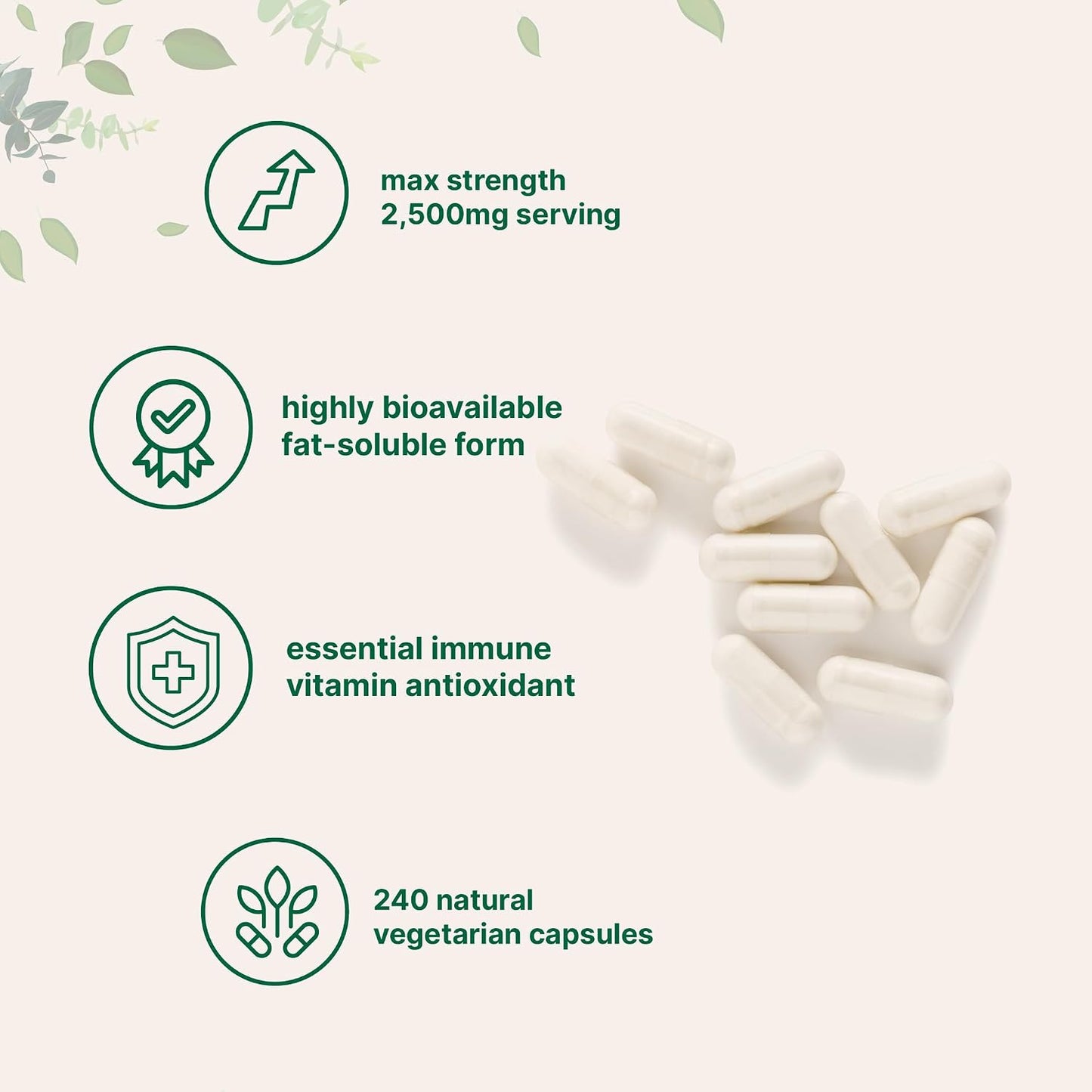 Liposomal Vitamin C 2,500mg, 240 Veggie Capsules | Highly Bioavailable Fat Soluble Form | Immune Support & Antioxidant Supplement | Liposomal Delivery for Superior Absorption | Non-GMO, Gluten Free - PrimeBioHealth - canada supplements