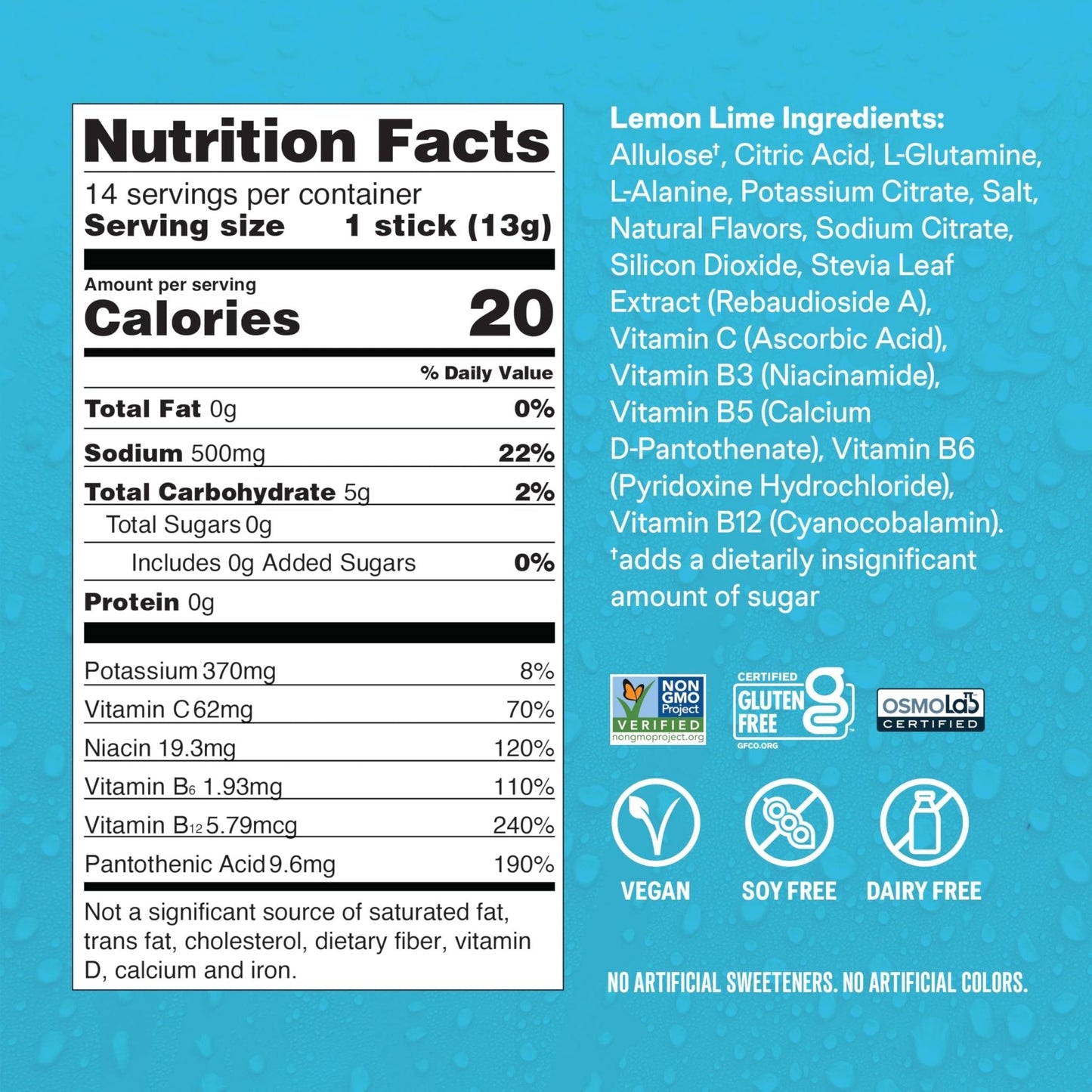 Liquid I.V.® Hydration Multiplier Sugar Free – Lemon Lime | Electrolyte Powder Drink Mix | 3 Pack (42 Servings) - PrimeBioHealth - canada supplements