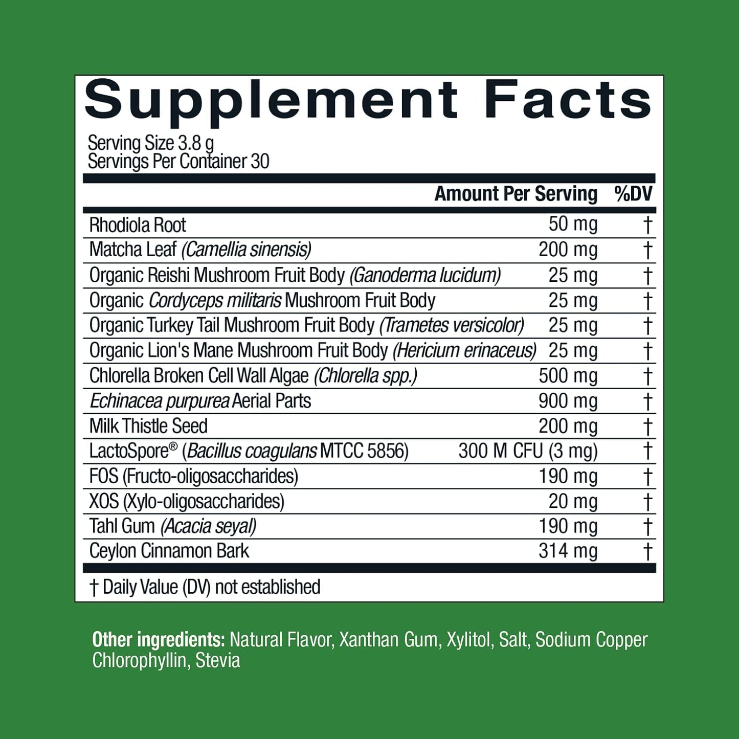 Live Conscious Beyond Greens & Collagen Peptides Peach Mango| Mushroom Coffee Alternative Low Caffeine + Hair, Skin, Nail, and Joint Support - PrimeBioHealth - canada supplements