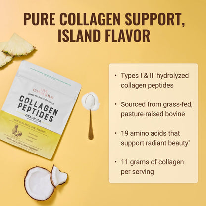 Live Conscious Collagen Peptides Powder - Naturally-Sourced Hydrolyzed Collagen Powder - Hair, Skin, Nail, and Joint Support - Type I & III Grass-Fed Collagen Supplements for Women and Men - 16oz - PrimeBioHealth - canada supplements
