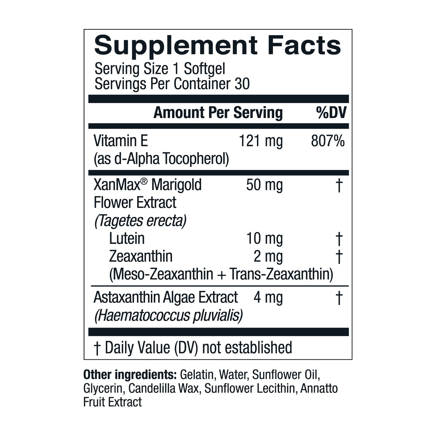 Live Conscious Eye Vitamins Select AREDS 2 Ingredients with Vitamin E, Lutein, and Astaxanthin - OptiWell Eye Health Supplement and Blue Light Support - 30 Softgels - PrimeBioHealth - canada supplements