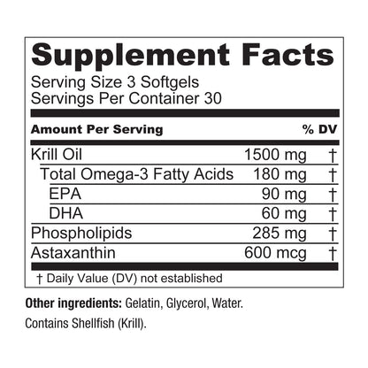 Live Conscious KrillWell, Joint, and Cognitive Support | Certified Sustainable Krill Oil 2X More Effective Than Fish Oil - 30 Day Supply - PrimeBioHealth - canada supplements