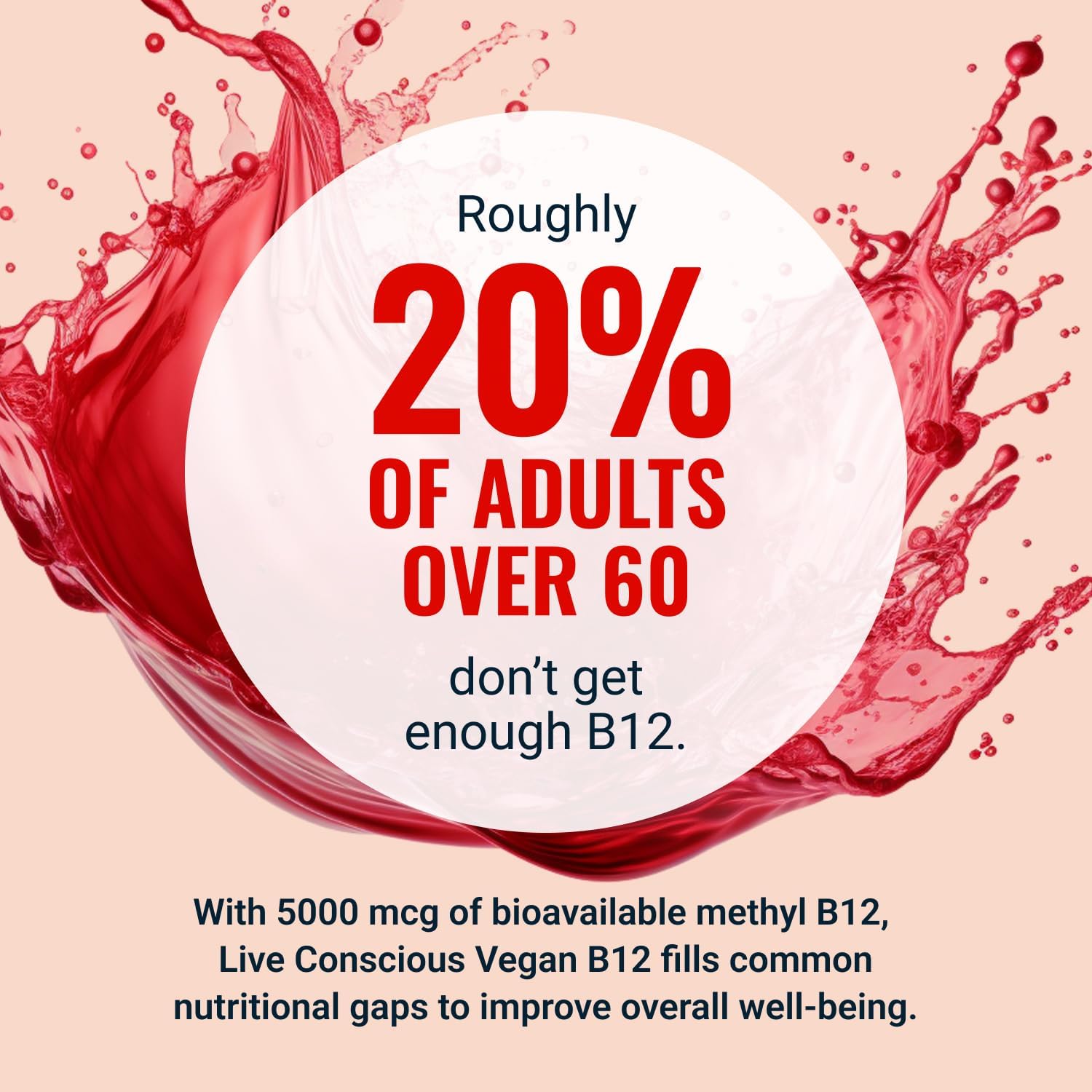 Live Conscious Vegan Vitamin B12 Sublingual Liquid Drops | Methylcobalamin Max Strength B12 5000mcg Formula | Vegan B 12 Vitamin Support Energy | Promote Memory & Aid Immune System | 60 Serving - PrimeBioHealth - canada supplements