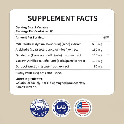 ‌Liver Protector – Liver Support Supplement with Milk Thistle, NAC & Turmeric | Helps with Digestive Comfort, Gluten-Free & Vegan Capsules (60 Count)‌ - PrimeBioHealth - canada supplements