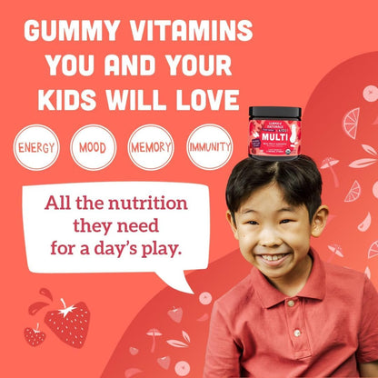 Llama Naturals Kids Multivitamin Gummies | Real Fruit, No Added Sugar Cane | Organic Vegan Toddler Whole Food Vitamins | Vitamin D, C & Beta Carotene Gummy Supplement - PrimeBioHealth - canada supplements