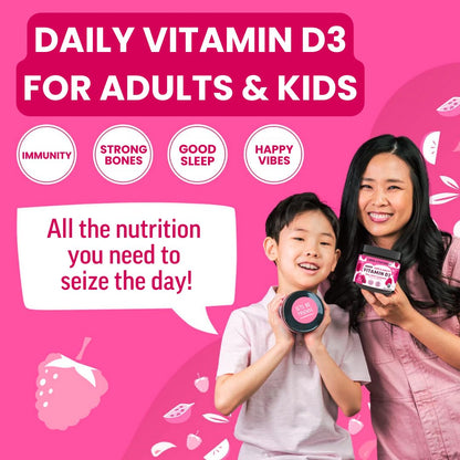 Llama Naturals Vitamin D3, Vegan, Organic Immune Support Supplement, Vitamin D Gummies for Adults and Kids, Real Fruit Gummy Vitamins, Promotes Bone Health - PrimeBioHealth - canada supplements
