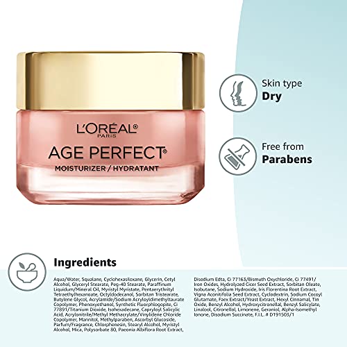 L'Oreal Paris Age Perfect Rosy Tone Anti-Sagging Face Moisturizer, Renew & Revive Healthy Tone, 1.7 oz (Packaging May Vary) - PrimeBioHealth - canada supplements
