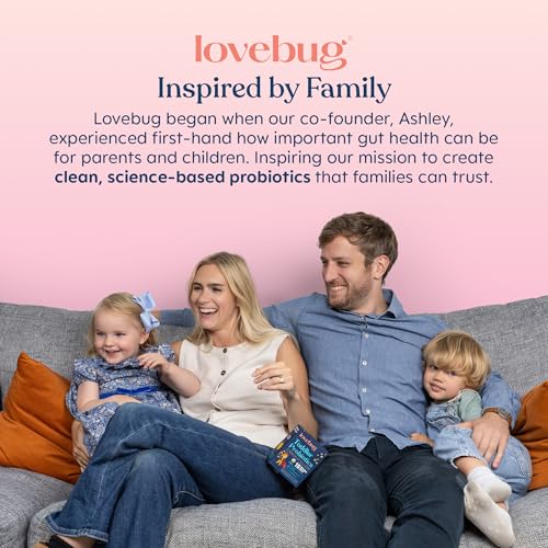LOVEBUG Kids Probiotic Powder with Prebiotic Fiber - Toddler Immunity Support & Constipation Relief - USDA Organic Probiotics for Childrens Gut & Digestive Health - PrimeBioHealth - canada supplements