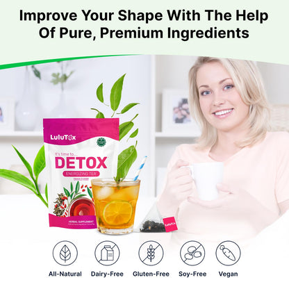 Lulutox Herbal Tea Bundle – Chamomile Lavender Herbal Tea (28 Tea Bags) & Peach Herbal Tea (84 Servings) – Caffeine-Free Herbal Tea Variety Pack - PrimeBioHealth - canada supplements