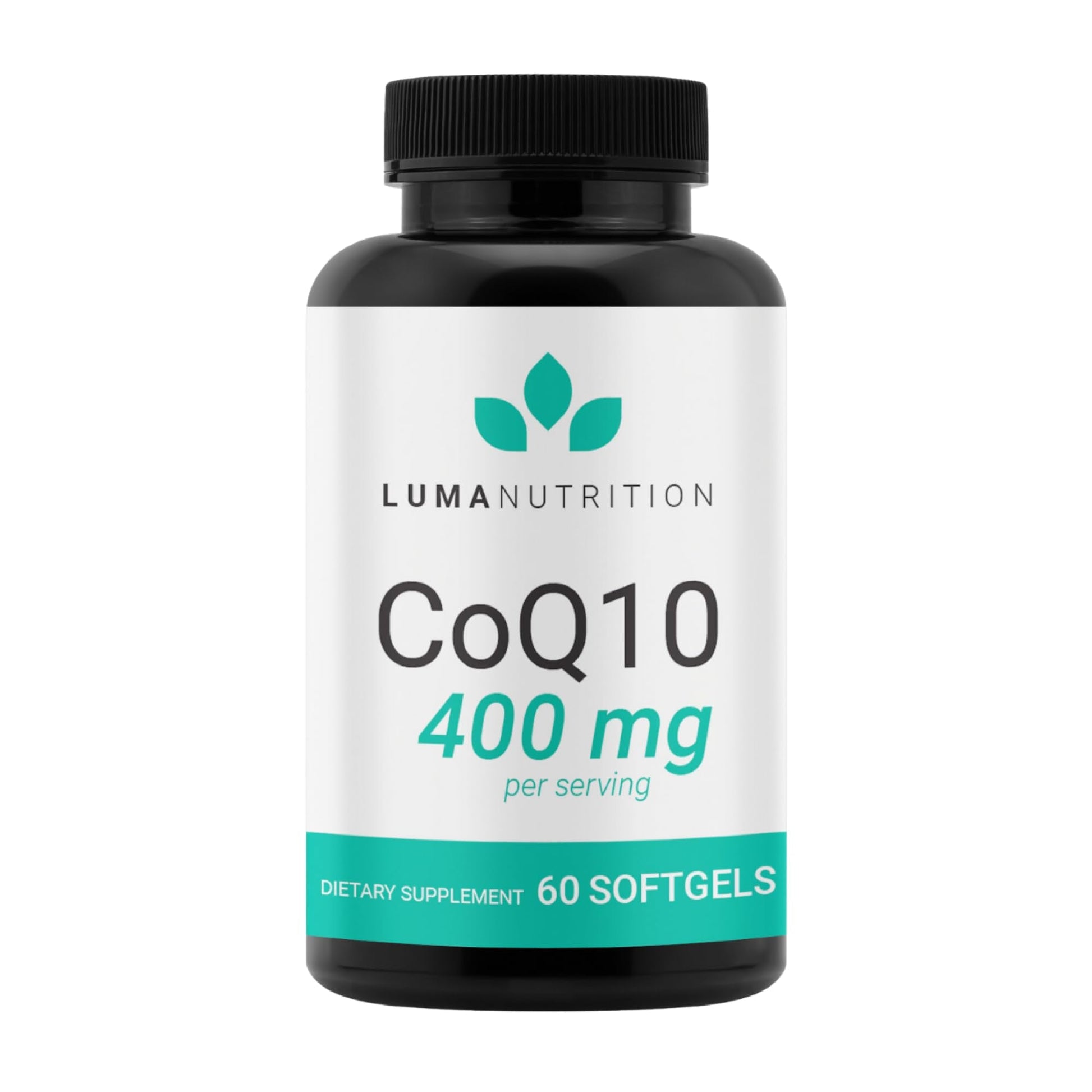 Luma Nutrition CoQ10 400mg Softgels - High-Absorption Coenzyme Q10 - Co Q-10 200mg / 400mg Per Serving - Heart Health - 60 Liquid Softgels - PrimeBioHealth - canada supplements