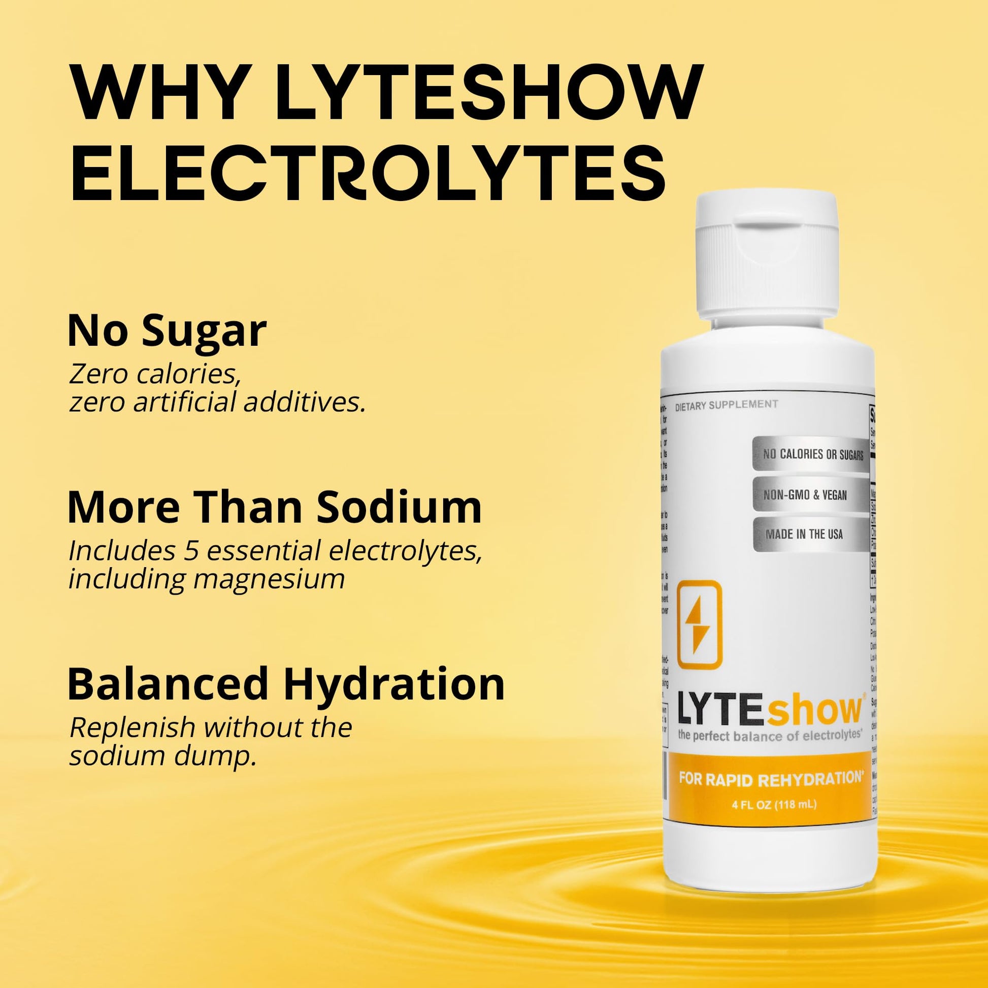 LyteShow - Electrolyte Drops for Rapid Rehydration + Digestion + Brain + Energy + Immunity - PrimeBioHealth - canada supplements