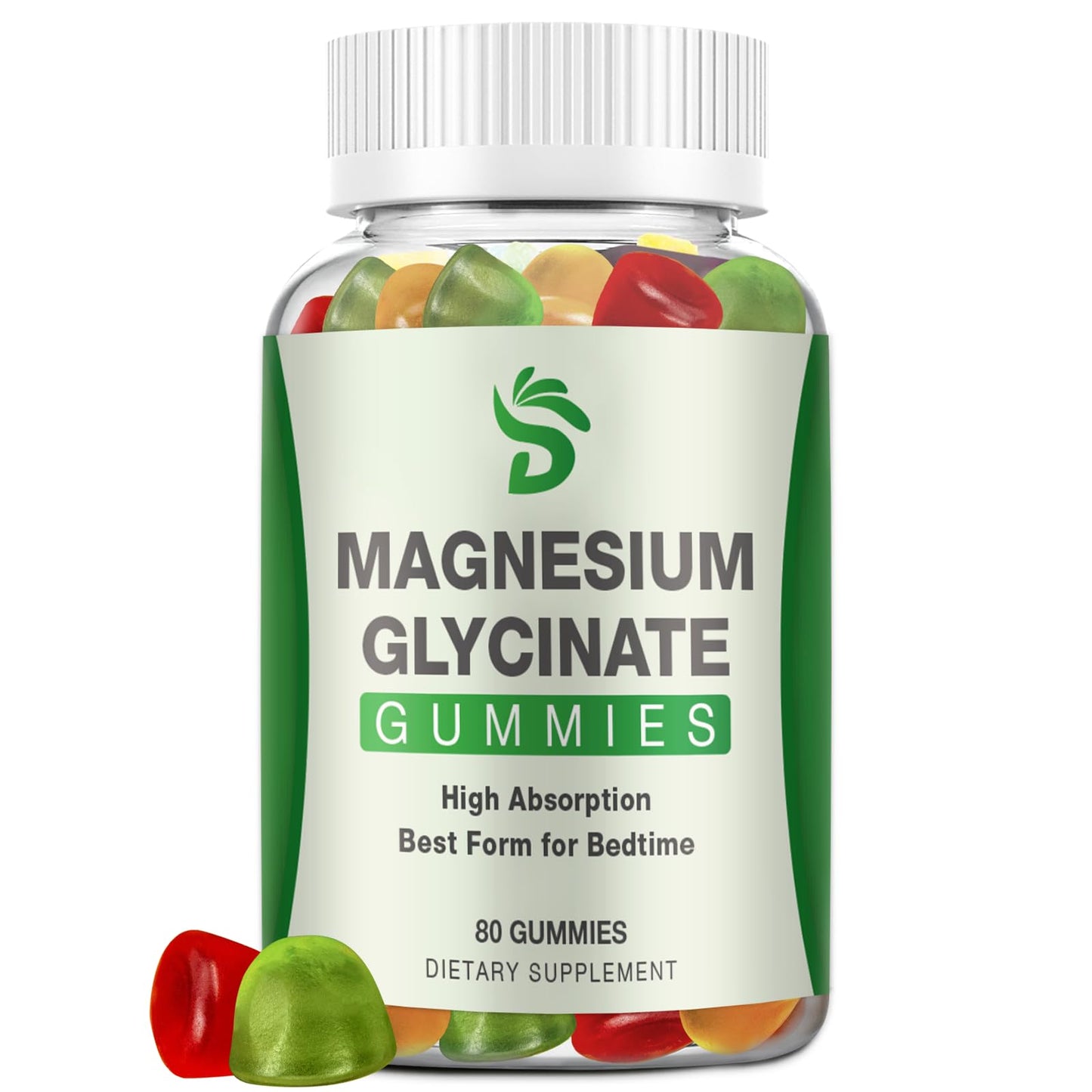 Magnesium Glycinate Gummies 400mg, High Absorption Magnesium Supplement for Adults and Kids, Calm Magnesium Gummies for Sleep,Relaxation - PrimeBioHealth - canada supplements