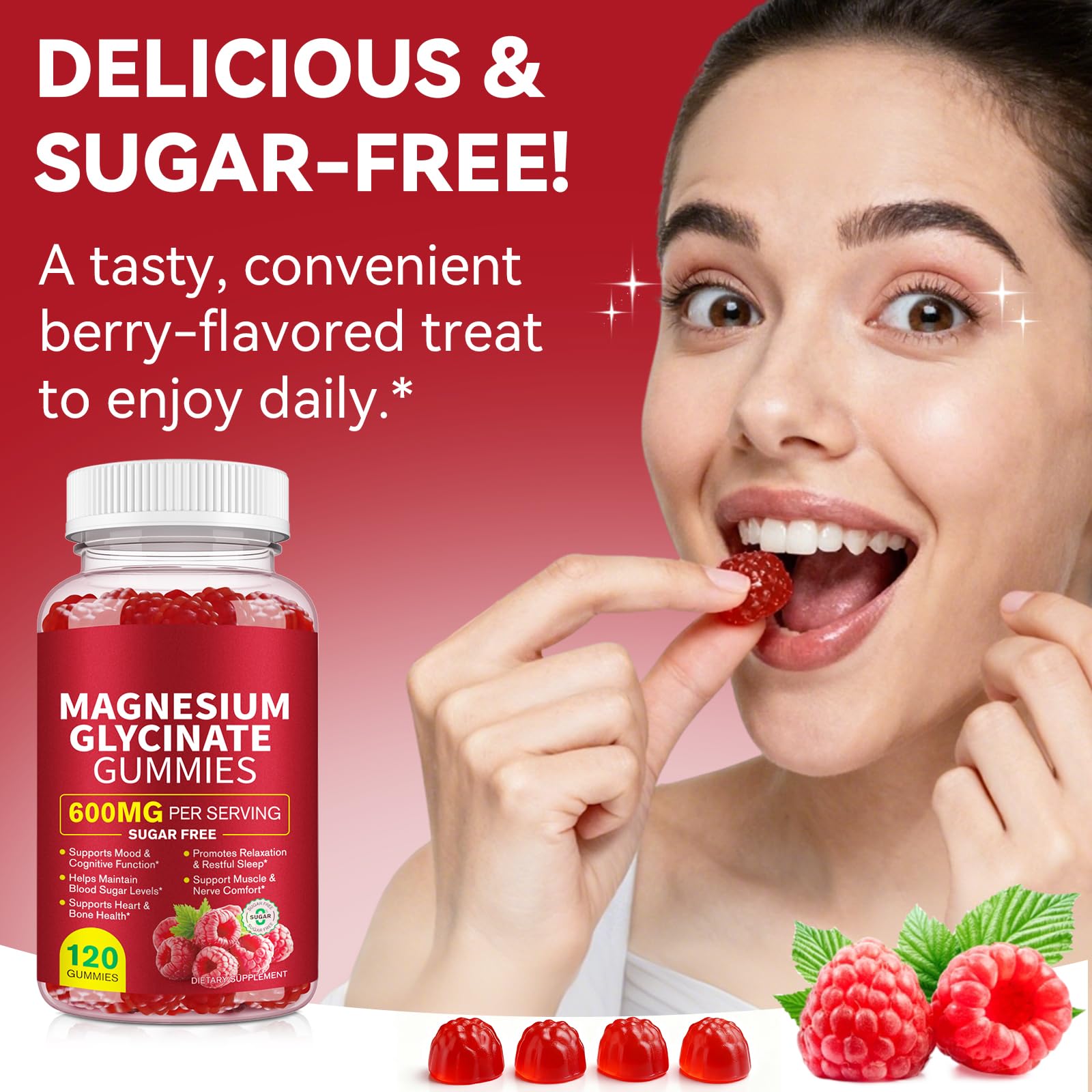 Magnesium Glycinate Gummies 600mg – Sugar-Free High Absorption Magnesium with L-Threonate, Supports Relaxation, Calm & Restful Sleep, - PrimeBioHealth - canada supplements