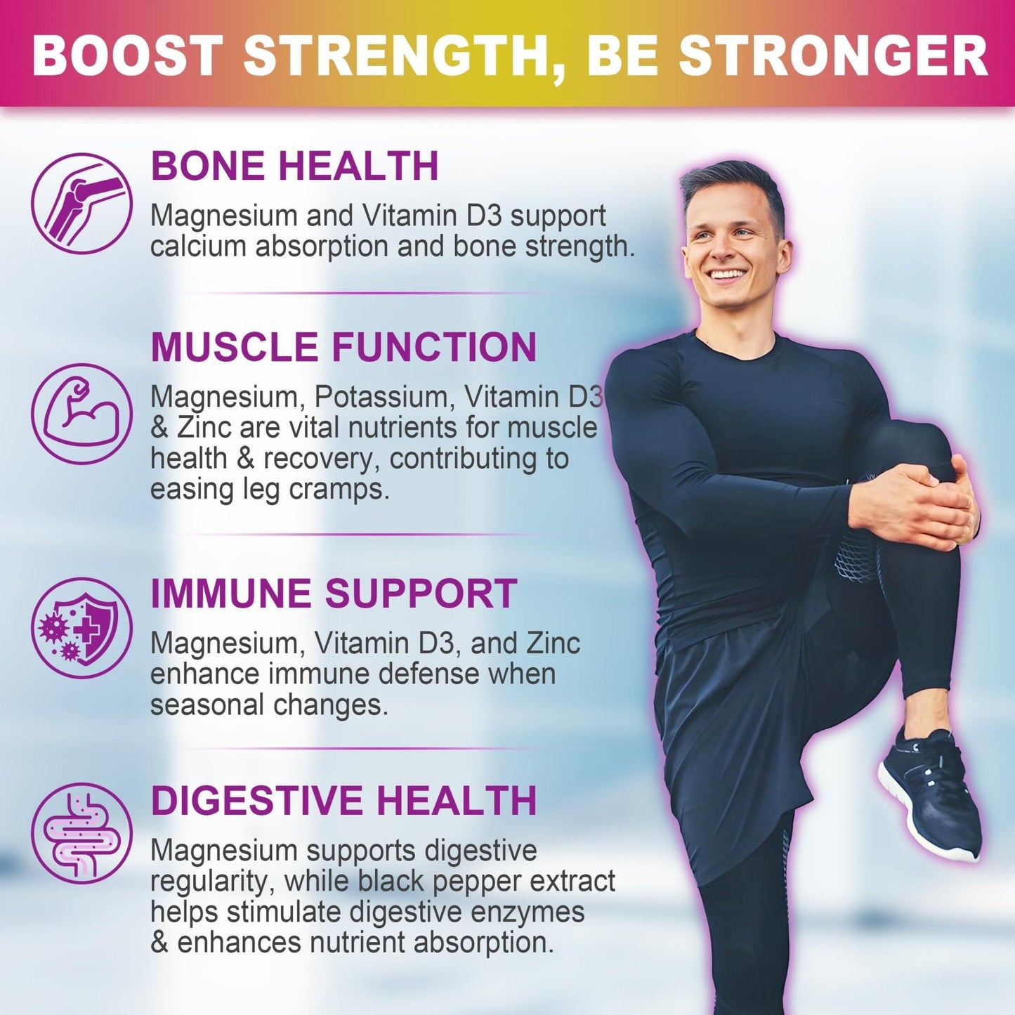 Magnesium Glycinate Gummies for Adults – 400mg Magnesium Complex w/5 Forms of Magnesium (Citrate Malate Taurate Chloride), Ashwagandha, D3 & Zinc – Sugar Free Calm Mood & Muscle Support, Vegan, 60Cts - PrimeBioHealth - canada supplements