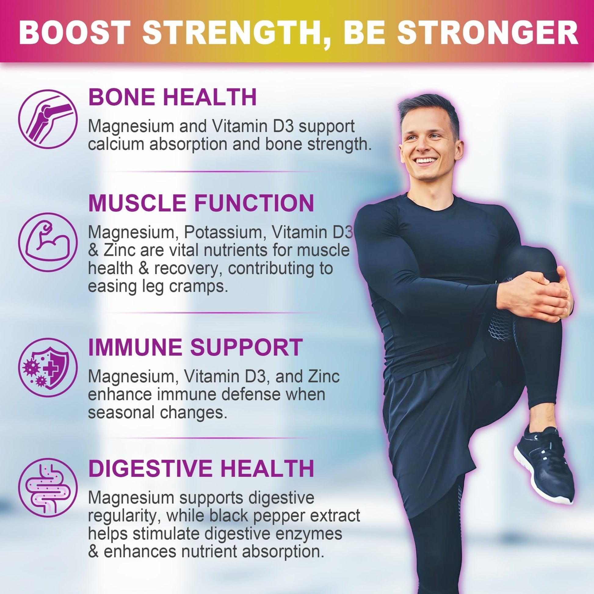 Magnesium Glycinate Gummies for Adults – 400mg Magnesium Complex w/5 Forms of Magnesium (Citrate Malate Taurate Chloride), Ashwagandha, D3 & Zinc – Sugar Free Calm Mood & Muscle Support, Vegan, 60Cts - PrimeBioHealth - canada supplements
