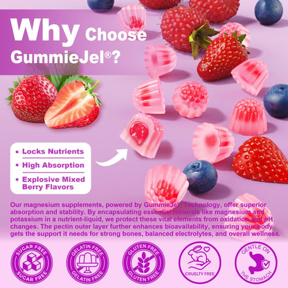 Magnesium Glycinate Gummies for Adults – 400mg Magnesium Complex w/5 Forms of Magnesium (Citrate Malate Taurate Chloride), Ashwagandha, D3 & Zinc – Sugar Free Calm Mood & Muscle Support, Vegan, 60Cts - PrimeBioHealth - canada supplements