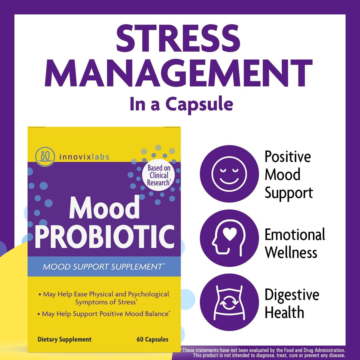 Magnesium & Mood Bundle: InnovixLabs Advanced Magnesium (150 Time-Release Capsules) and InnovixLabs Mood Probiotic (60 Capsules). Helps Promotes Relaxation and Healthy Mood. * - PrimeBioHealth - canada supplements