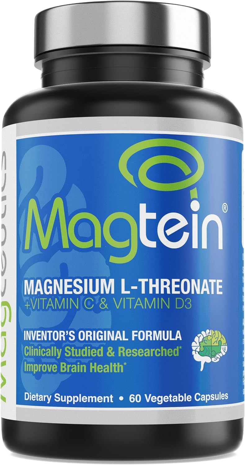 Magtein - Magnesium L-Threonate Supplement, Memory, Focus, Sleep & Brain Health Formula for Men & Women, Cognitive Support for Adults - PrimeBioHealth - canada supplements