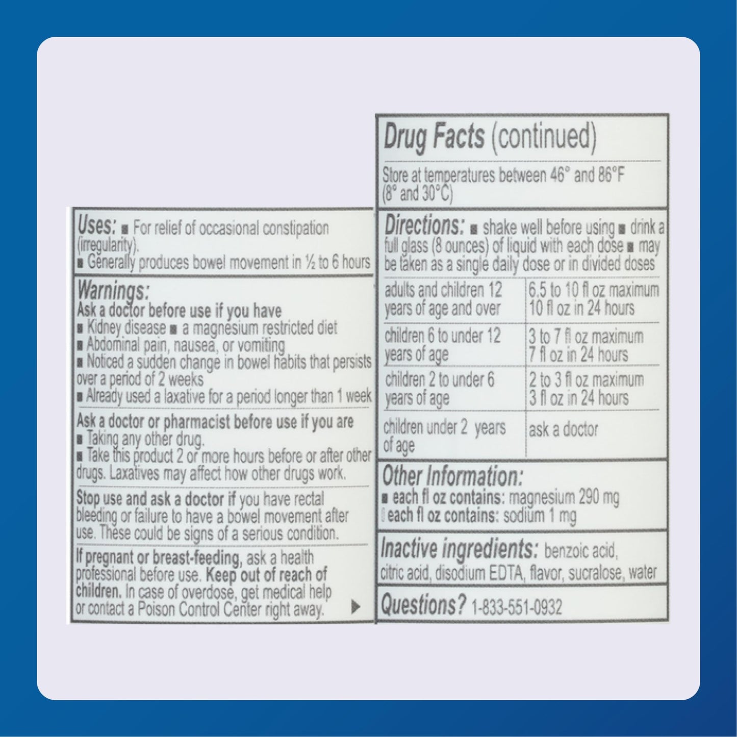 Major Magnesium Citrate Saline Laxative - Helps Relieve Occasional Constipation (Irregularity) - Lemon Flavor - 10 Fl. Oz. (1 Pack) - PrimeBioHealth - canada supplements