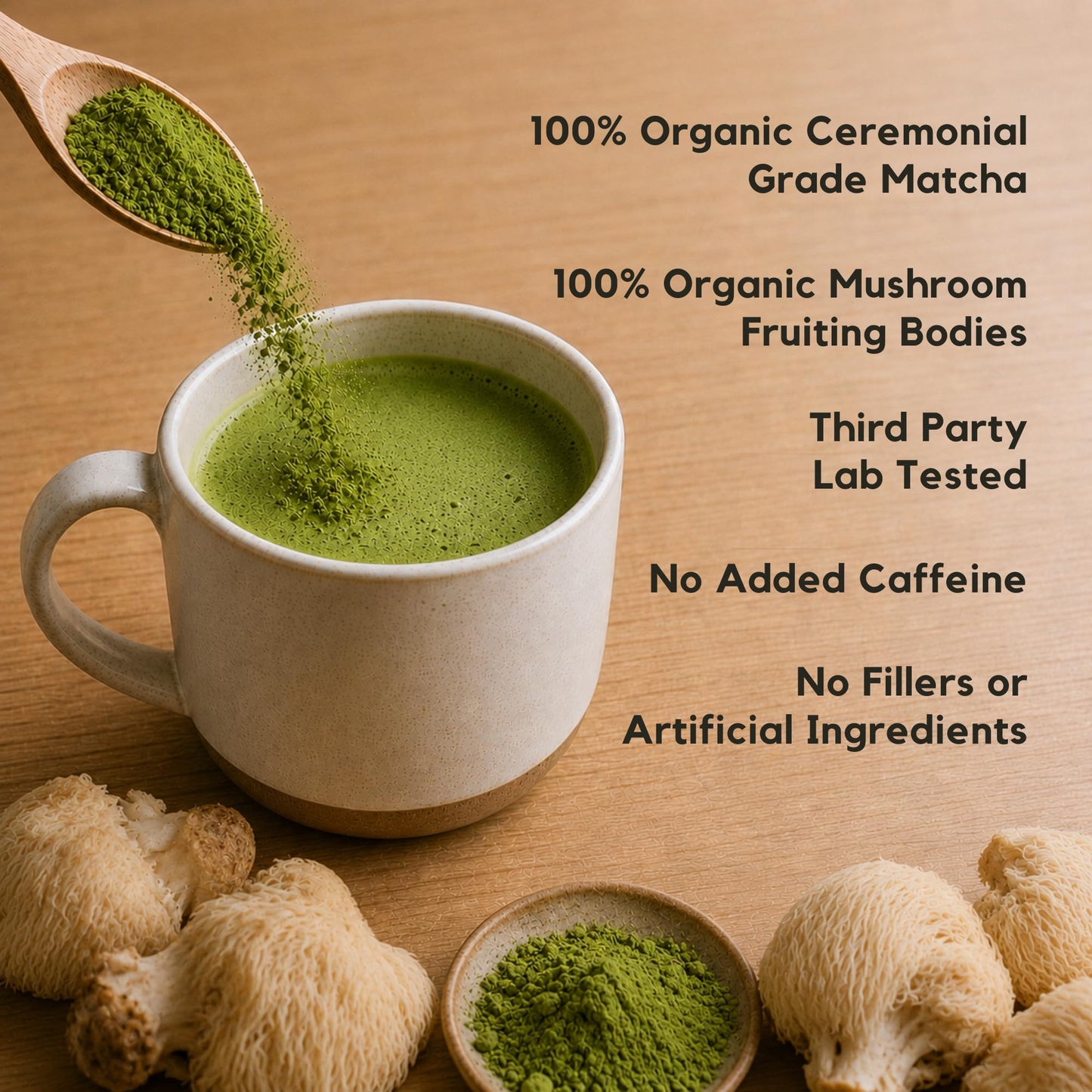 Malama Ceremonial Grade Matcha Powder - Premium Japanese Matcha Green Tea Powder with Organic Lion’s Mane Extract - Organic, Gluten-Free, Vegan, & Unsweetened (2.1 oz) for Energy & Focus - PrimeBioHealth - canada supplements