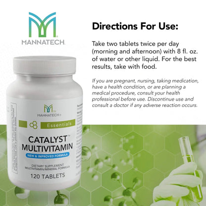 Mannatech Catalyst Multivitamin 120 Tablets, Maximize Your Multivitamin. Provides Antioxidants Vitamin A, Vitamin C, and Vitamin E - PrimeBioHealth - canada supplements
