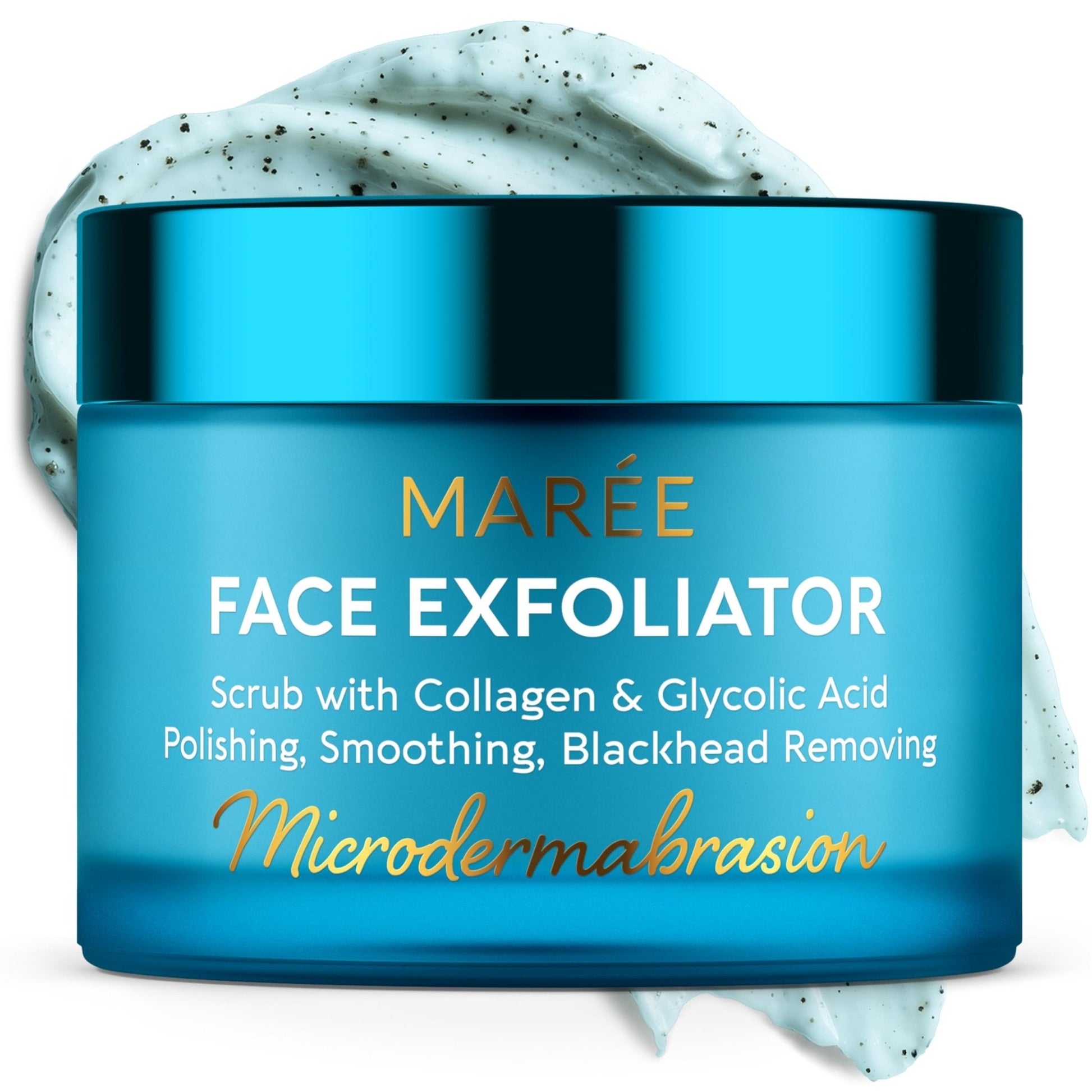 MAREE Face Exfoliator – Microdermabrasion Facial Scrub & Exfoliating Face Wash for Women – Collagen & Glycolic Acid – Gentle Scrub and Exfoliant - PrimeBioHealth - canada supplements