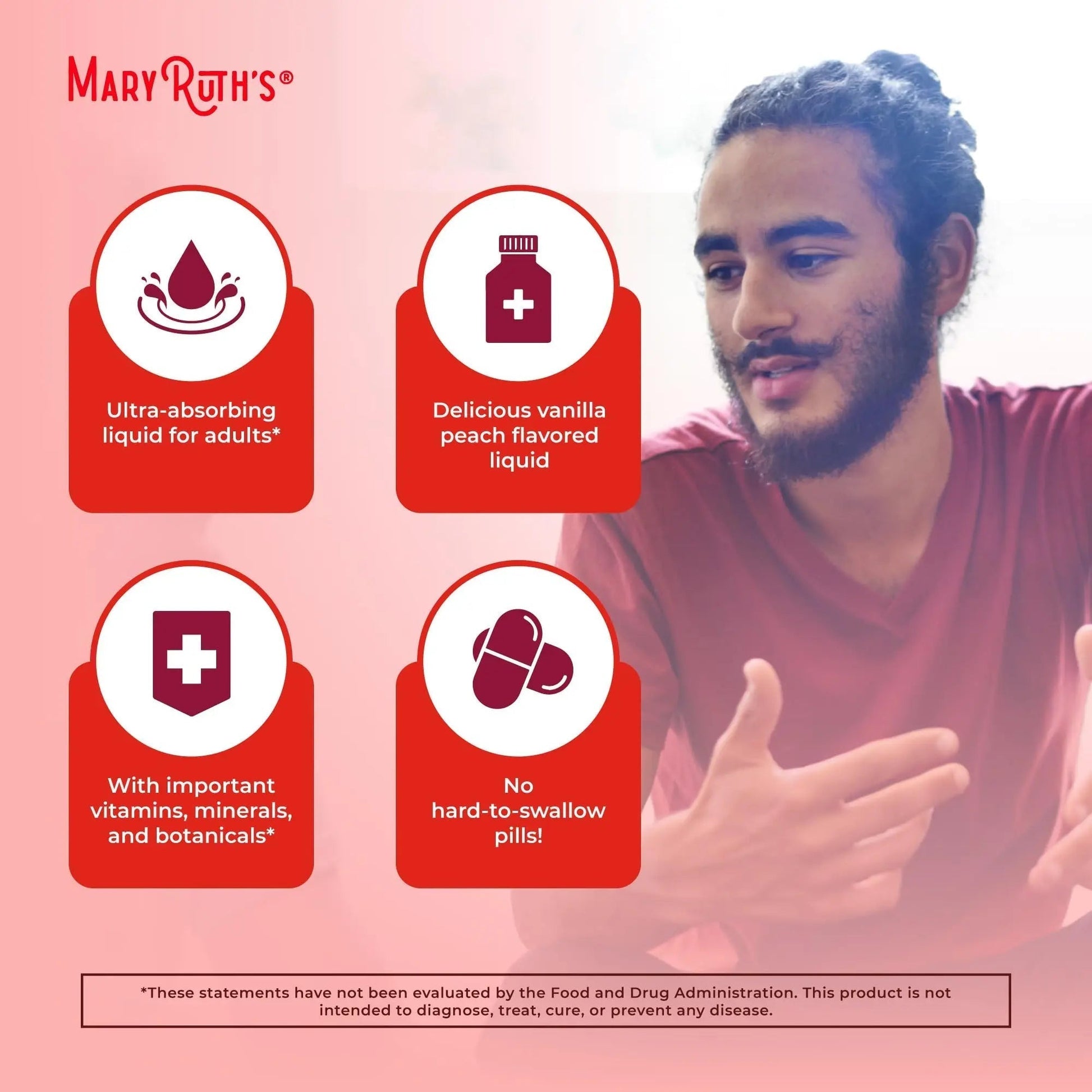 MaryRuth Organics Multivitamin for Men | USDA Organic | Sugar Free Mens Multivitamin Liposomal | Liquid Vitamins for Men | - PrimeBioHealth - canada supplements
