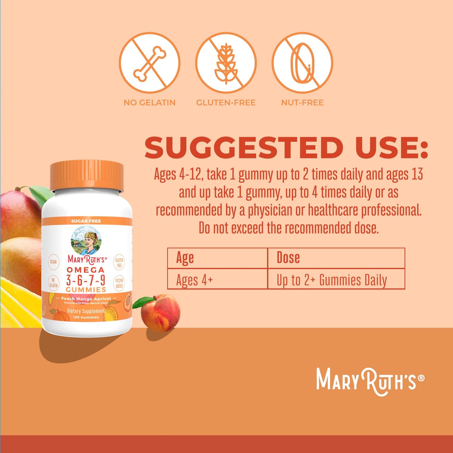 MaryRuth Organics Vegan Omega 3 6 7 9 Gummies | Up to 4 Month Supply | Omega 3 Supplement with Flaxseed Oil | Omega 3 Gummies - PrimeBioHealth - canada supplements