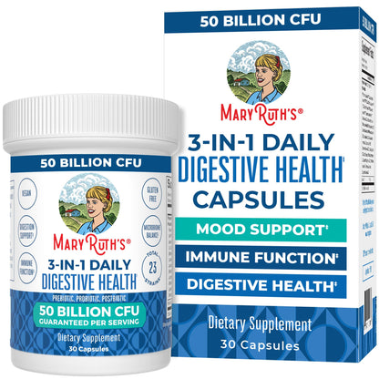 MARYRUTH'S 3-in-1 Probiotics for Digestive Health | Prebiotic & Postbiotic | Gut Health Supplement for Women & Men | 23 Unique Strains - PrimeBioHealth - canada supplements