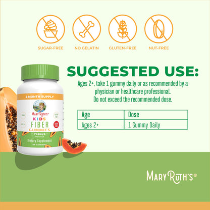 MARYRUTH'S Fiber Gummies for Kids | 2 Month Supply | Sugar Free | Soluble Fiber Supplement | Gut Health & Digestion Support - PrimeBioHealth - canada supplements