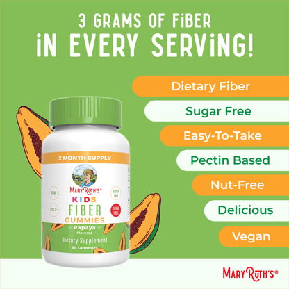 MARYRUTH'S Fiber Gummies for Kids | 2 Month Supply | Sugar Free | Soluble Fiber Supplement | Gut Health & Digestion Support - PrimeBioHealth - canada supplements