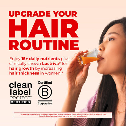 MARYRUTH'S Liquid Multivitamin+Hair Growth | Biotin 10000mcg | Lustriva Hair Growth Supplement | Clinically Tested in Women for Thicker Hair&Facial Wrinkle - PrimeBioHealth - canada supplements