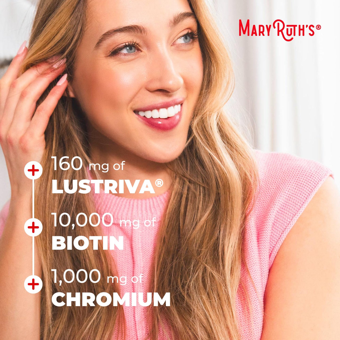 MARYRUTH'S Liquid Multivitamin+Hair Growth | Biotin 10000mcg | Lustriva Hair Growth Supplement | Clinically Tested in Women for Thicker Hair&Facial Wrinkle - PrimeBioHealth - canada supplements