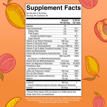 MaryRuth's Multivitamin + Hair Growth Gummies | with Lustriva® | Biotin 10000mcg | B Vitamins | Formulated for Thicker Hair, Wrinkles, Fine Lines, Skin Care | Ages 18+ | 30 Servings - PrimeBioHealth - canada supplements