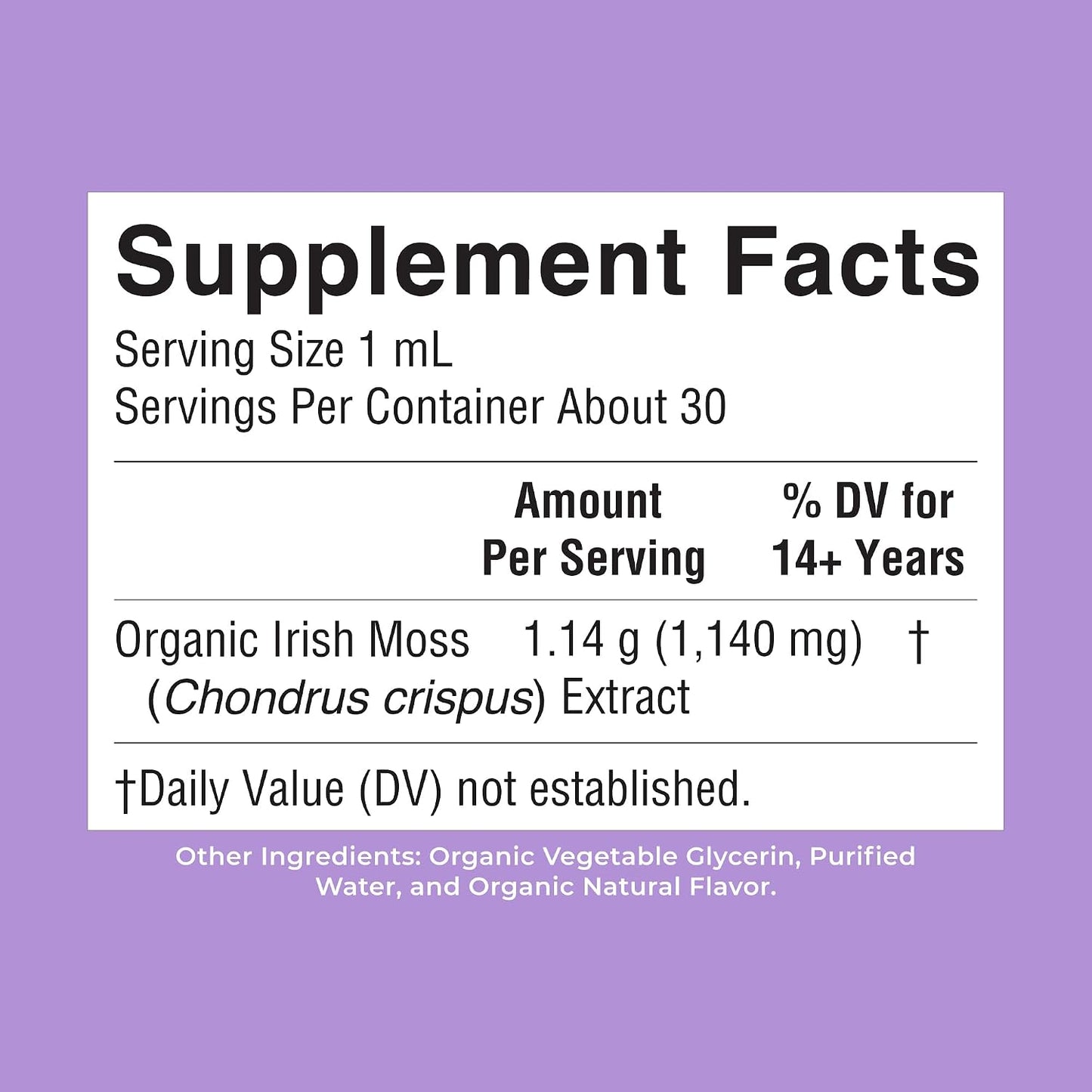 MARYRUTH'S Organic Irish Sea Moss Liquid Drops | Chondrus Crispus | Wild Harvested | Organic Irish Moss Formulated for Adults & Kids Ages 14+ | Unflavored | Sugar Free | Vegan | Non-GMO | 1 Fl Oz - PrimeBioHealth - canada supplements