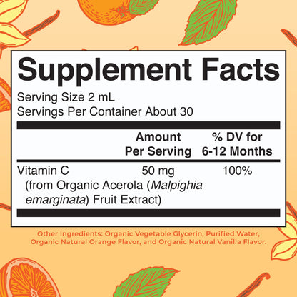 MARYRUTH'S Organic Toddler Vitamin C Drops for Immunity | Ages 1-3 Years | 15 mg Per Serving | Vitamin C for Immune Support & Overall Health | Vegan | Sugar Free | Gluten Free | Non-GMO | 30 Servings - PrimeBioHealth - canada supplements