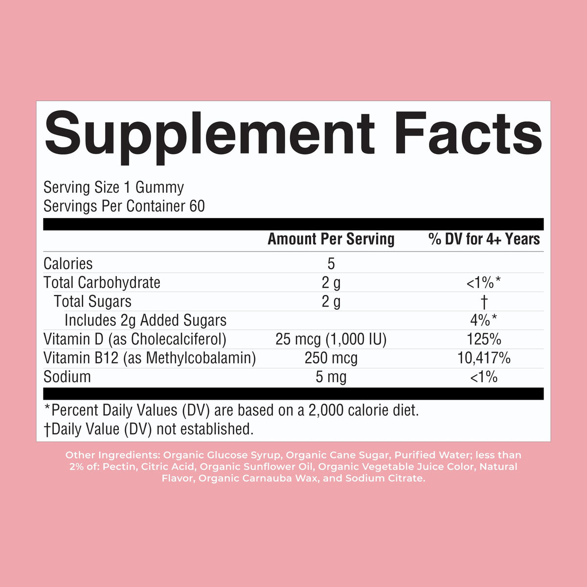 MARYRUTH'S Organic Vitamin D3 + B12 Gummies for Ages 4+ | Bone Health | Immune Support | Energy Metabolism | Cognitive Function | Vegan | Non-GMO - PrimeBioHealth - canada supplements