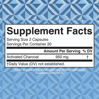 MARYRUTH'S Organics Activated Charcoal Capsules | Substance Adsorption | Derived from Coconut Shells | Vegan Capsules from Pine Trees - PrimeBioHealth - canada supplements