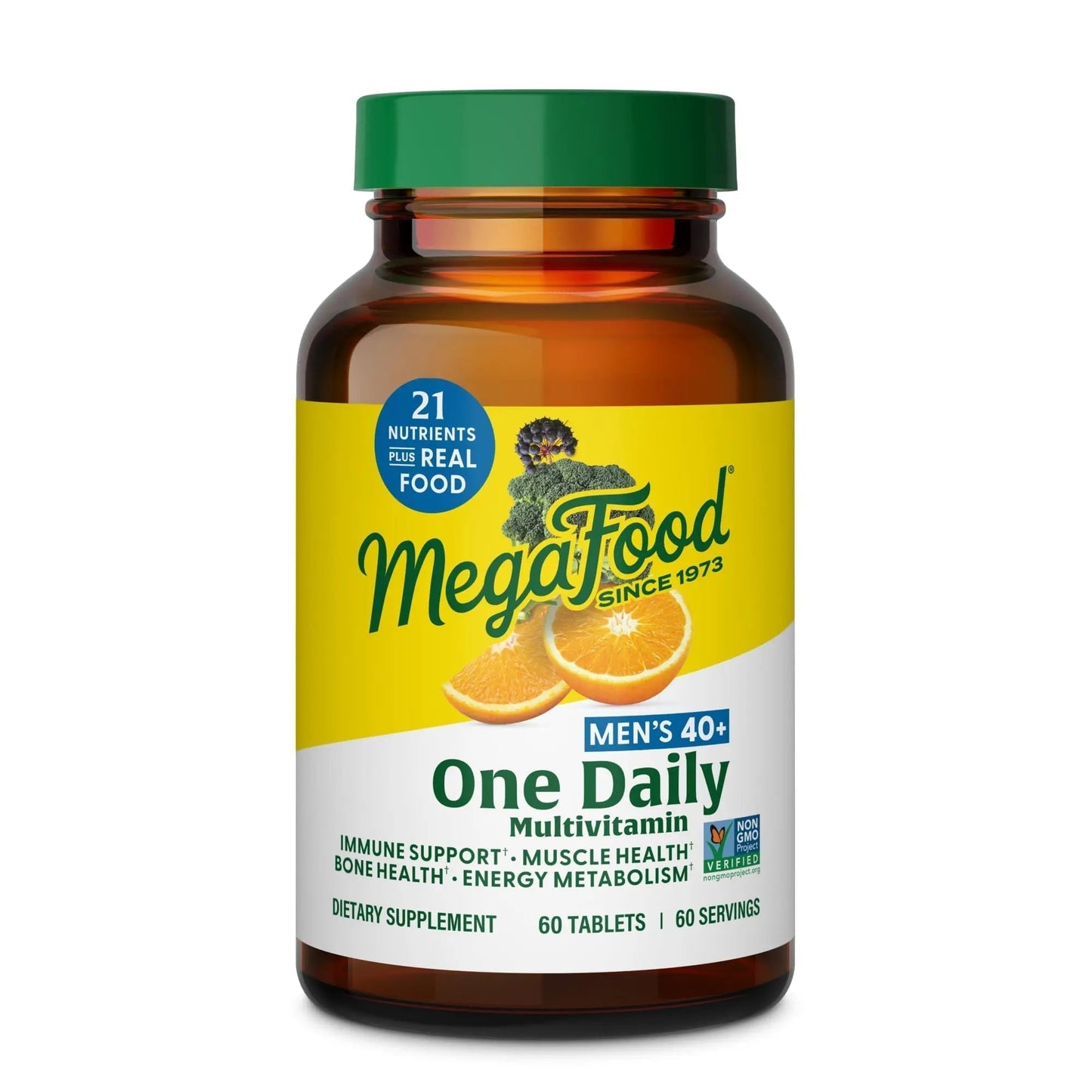 MegaFood Multivitamin for Men 40+ One Daily Mens Multivitamins - Methylated B12, Vitamin D3, B6, C & Zinc, Muscle & Bone Health - PrimeBioHealth - canada supplements