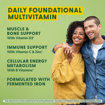 MegaFood One Daily Multivitamin for Women and Men, Immune Support Supplement with Real Food, Vitamin C & Vitamin B, Bone Health, Cellular Energy Metabolism, Vegetarian - PrimeBioHealth - canada supplements