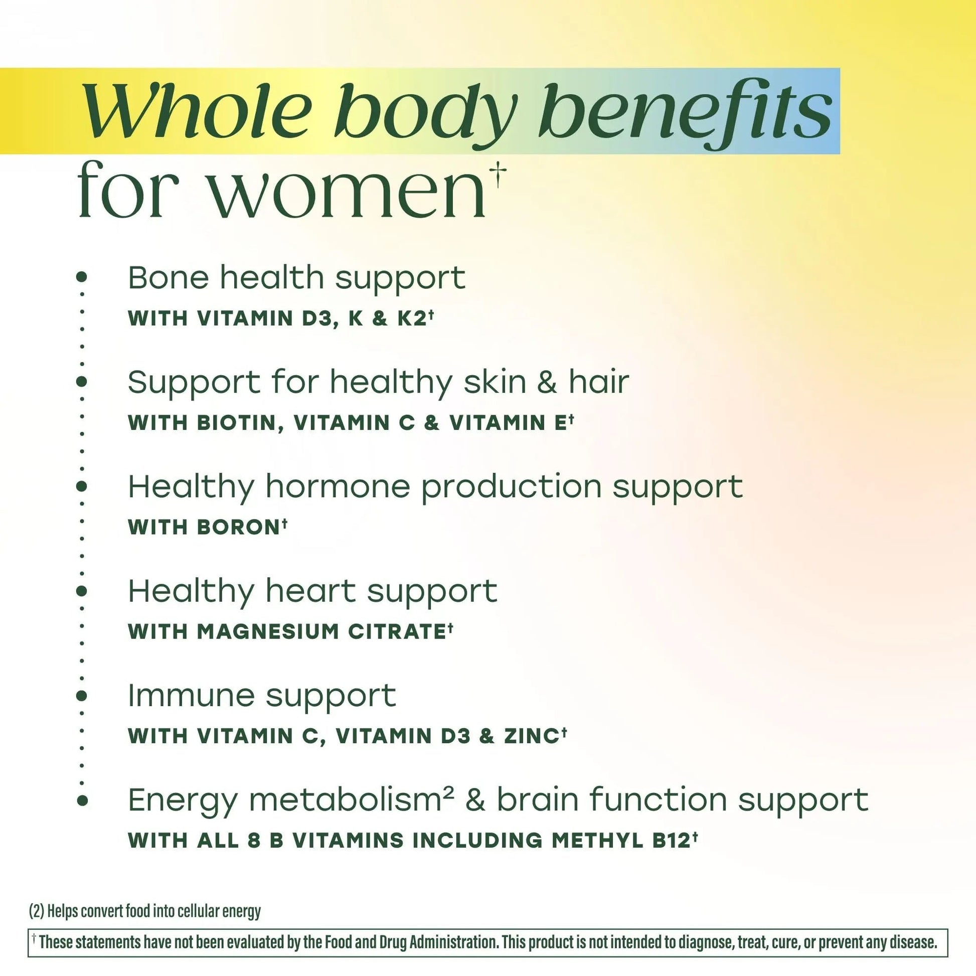 MegaFood Whole Body Womens Multivitamin - Multivitamin for Women - Vitamin D3 K2, Magnesium Citrate, Folate, Biotin, Iron - PrimeBioHealth - canada supplements